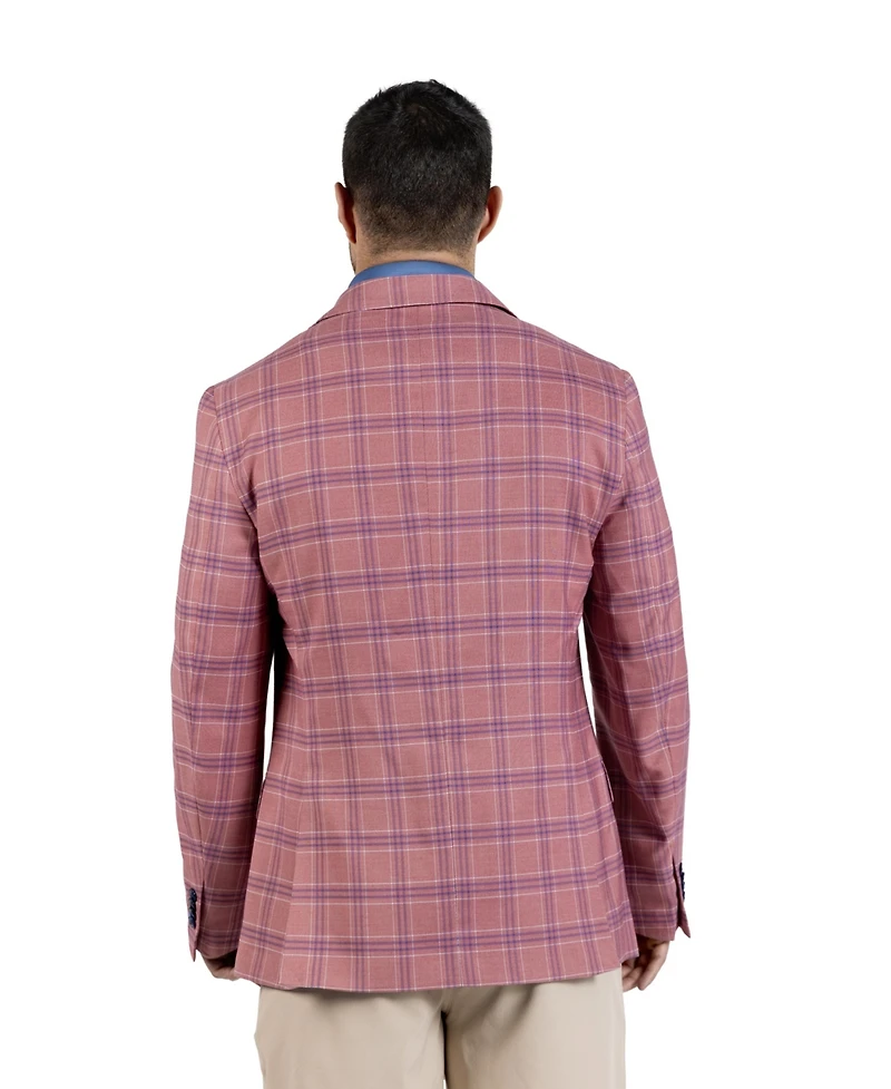 TailorByrd Men's Melange Shadow Plaid Sport Coat
