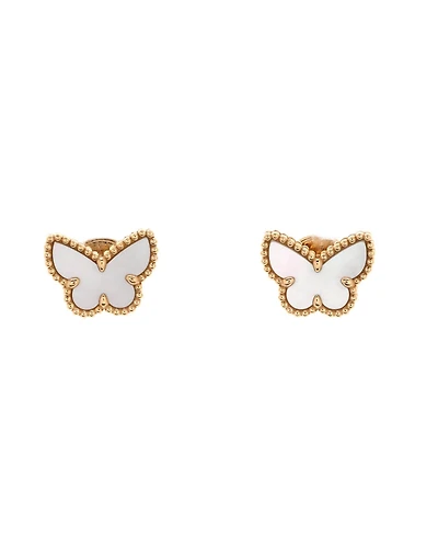 Pre-Owned Van Cleef & Arpels Sweet Alhambra Butterfly Stud Earrings