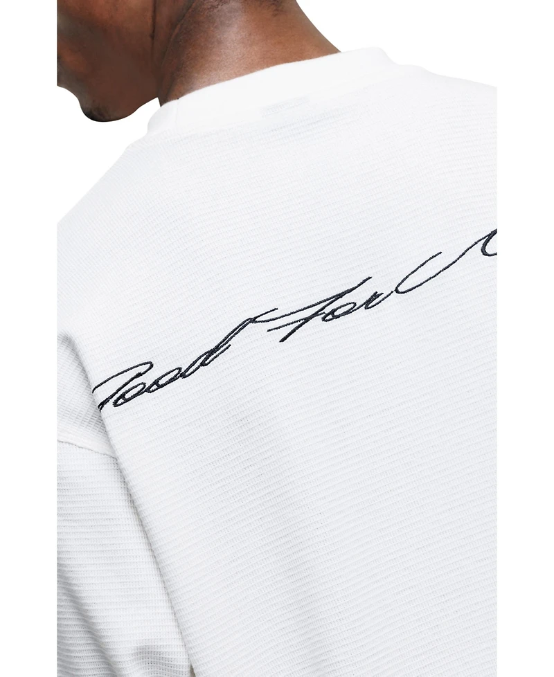 Good For Nothing Men's Scribble Long-Sleeve Waffle T-Shirt