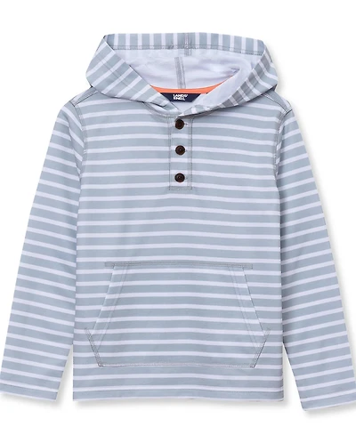 Lands' End Boys Henley Pullover Hoodie