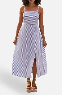 Yumi Women's Cotton Midi Sun Dress