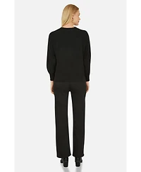 Yumi Women's Sequin Butterfly Jumper