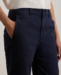 Lauren Ralph Petite High-Rise Flare Chino Pants