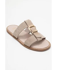 Forever & Always Shoes Sveta Leather Buckled Sandal (Women)