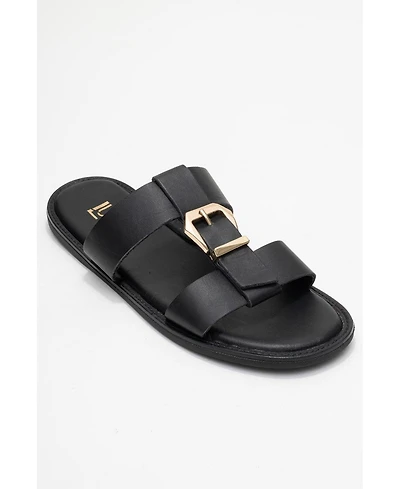 Forever & Always Shoes Sveta Leather Buckled Sandal (Women)