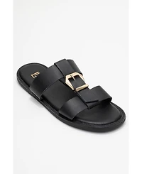 Forever & Always Shoes Sveta Leather Buckled Sandal (Women)