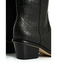 Velez Women's Embossed Leather Boots