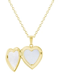 Macy's Created Emerald (3/8 ct. t.w.) Pendant Necklace 14k Yellow Gold-Plated Sterling Silver (Also Available Multi-Stones)