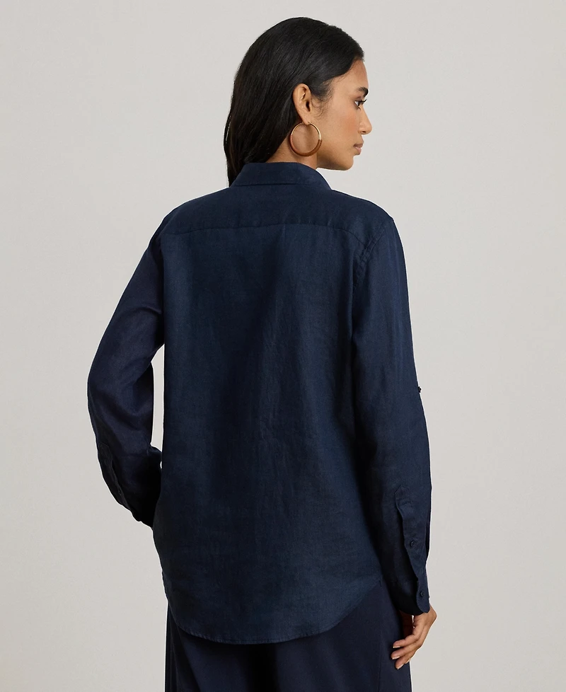 Lauren Ralph 100% Linen Shirt