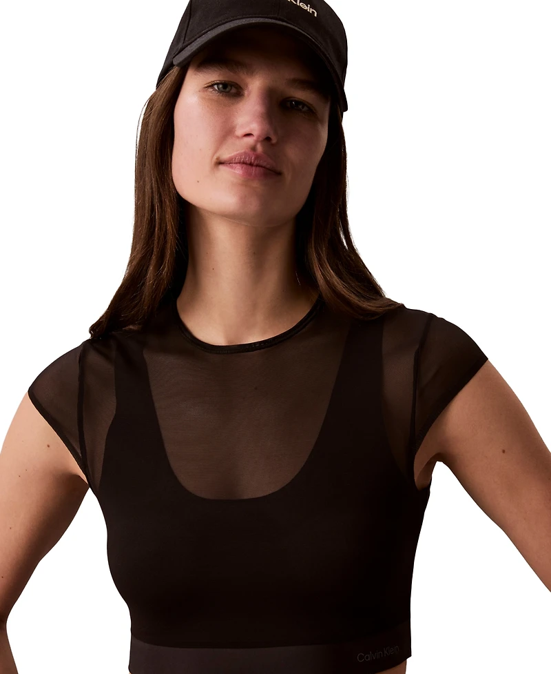 Calvin Klein Performance Women's Short-Sleeve Sport Sculpt Top