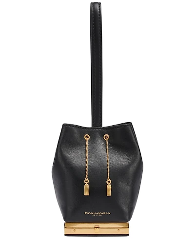 Donna Karan New York Sisal Leather Clutch