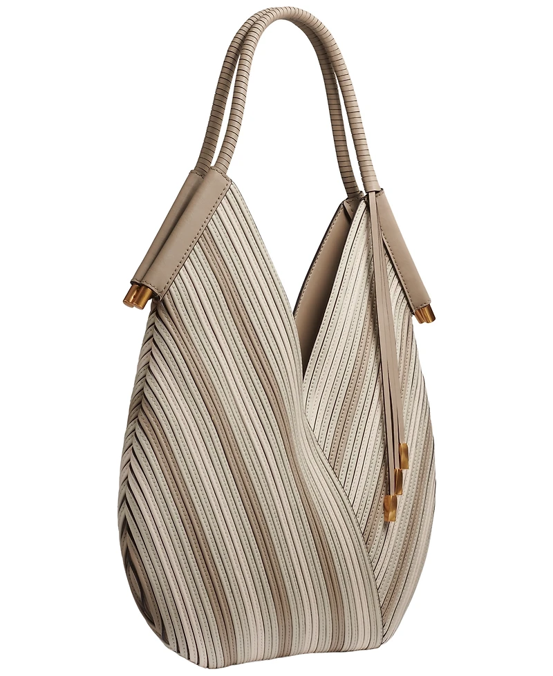 Donna Karan New York Baldwin Chevron Large Shoulder Bag