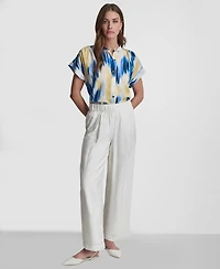 Dkny Women's High-Rise Pull-On Ankle Pants