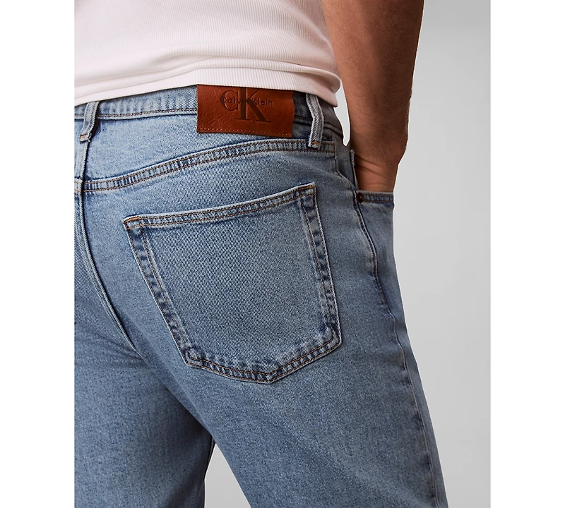 Calvin Klein Men's Standard Straight-Fit Stretch Jeans