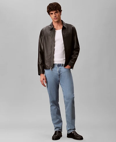 Calvin Klein Men's Straight-Fit Stretch Denim Jeans