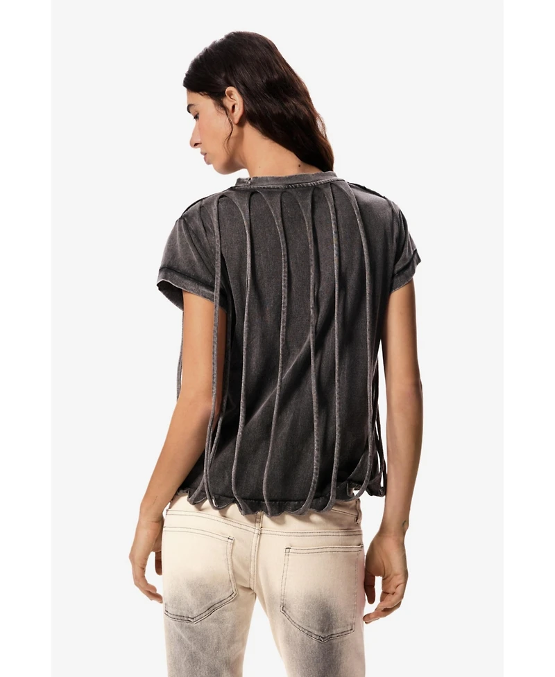Desigual Women's Short-Sleeved T-Shirt Masha Popova