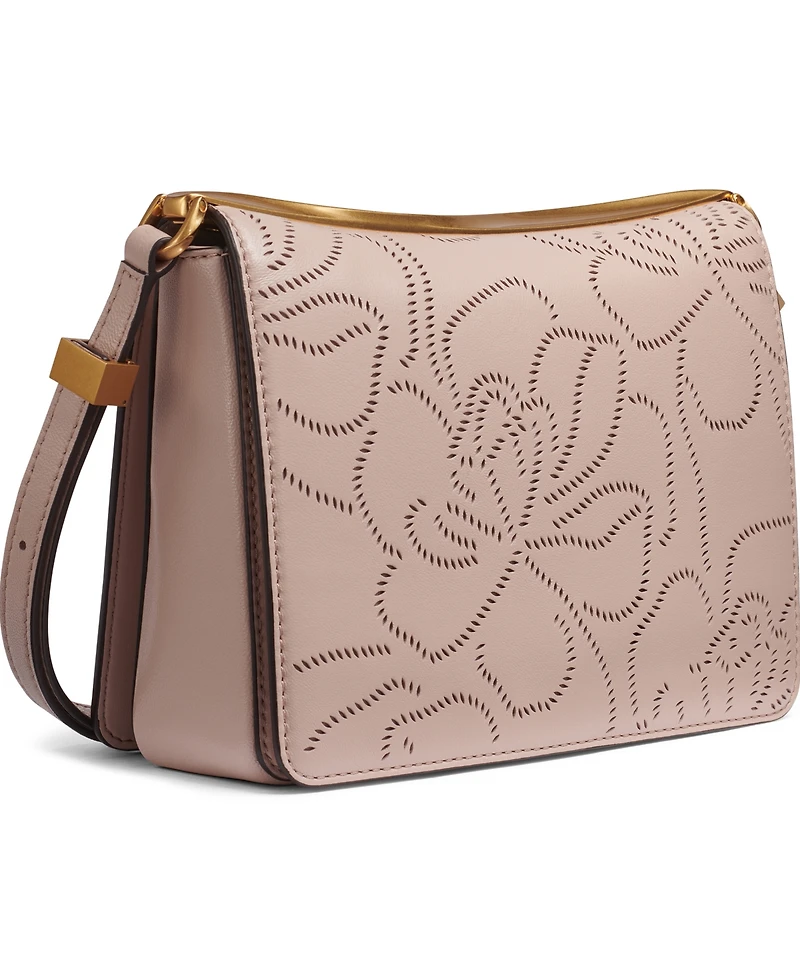 Donna Karan New York Jericho Floral Perforated Medium Shoulder Bag