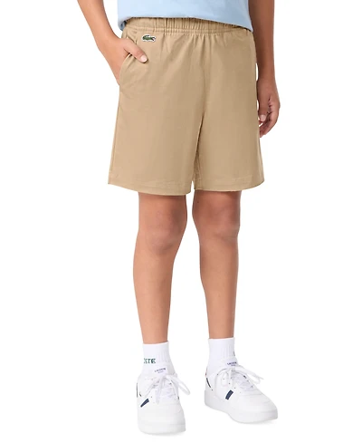 Lacoste Boys' 8-18 Stretch Twill Pull-On Shorts