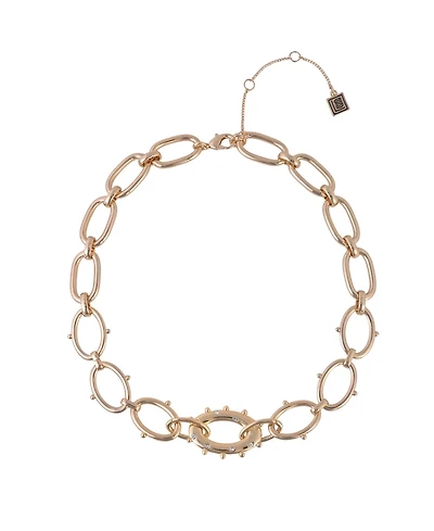 Laundry by Shelli Segal Gold Tone Oval Link Necklace