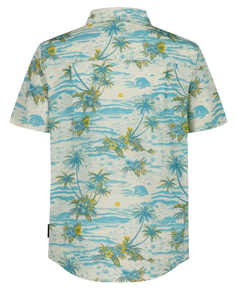 Quiksilver Boys' 8-20 Sundown Classic Printed Short-Sleeve Shirt