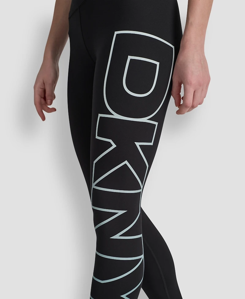 Dkny Sport Women's Ombre Logo High-Waist Tights