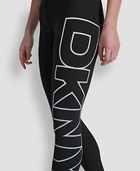 Dkny Sport Women's Ombre Logo High-Waist Tights