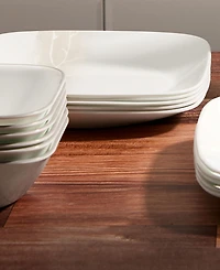 Corelle Vitrelle Studio Square Wandering Grove 18-Pc. Dinnerware Set, Service for 6