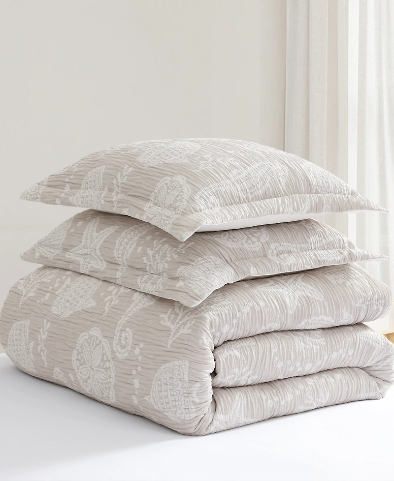Levtex Seaside Charm Textured 3-Pc. Comforter Set, Full/Queen