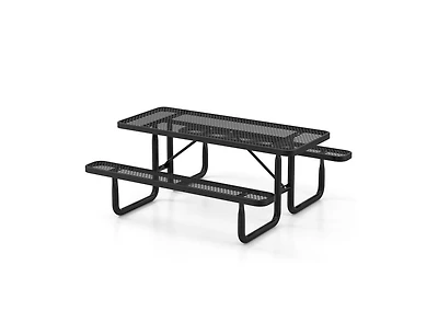 Slickblue 8-Person Picnic Table Set with Benches and Mesh Grid Design