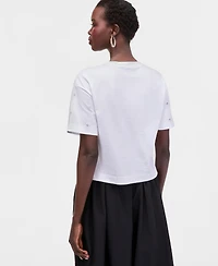 I.n.c. International Concepts Women's Embellished T-Shirt, Macy's Exclusive