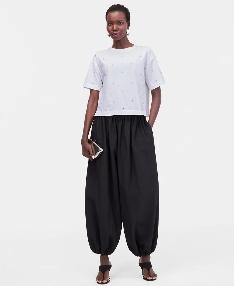 I.n.c. International Concepts Women's Embellished T-Shirt, Macy's Exclusive