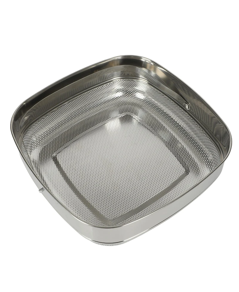 Crock Pot Northvale 5.3 Qt Ceramic Nonstick Saute Pan with Lid & Steamer Basket, Cast Aluminum, Induction Ready Base, Soft Touch Handle