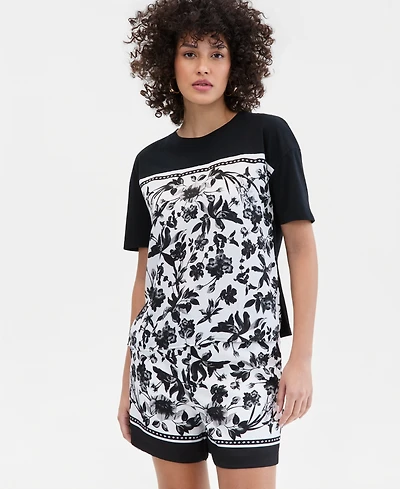 I.n.c. International Concepts Petite Printed Crewneck T-Shirt, Macy's Exclusive