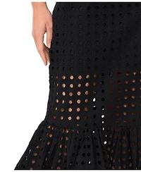 CeCe Women's Ruffle Tiered Midi Skirt