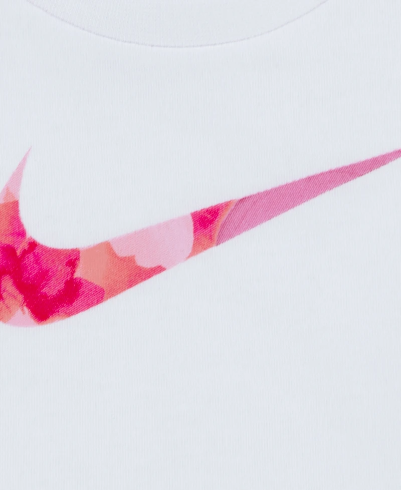 Nike Baby Girls' Short-Sleeve T-Shirt & Mesh Shorts, 2-Piece Set