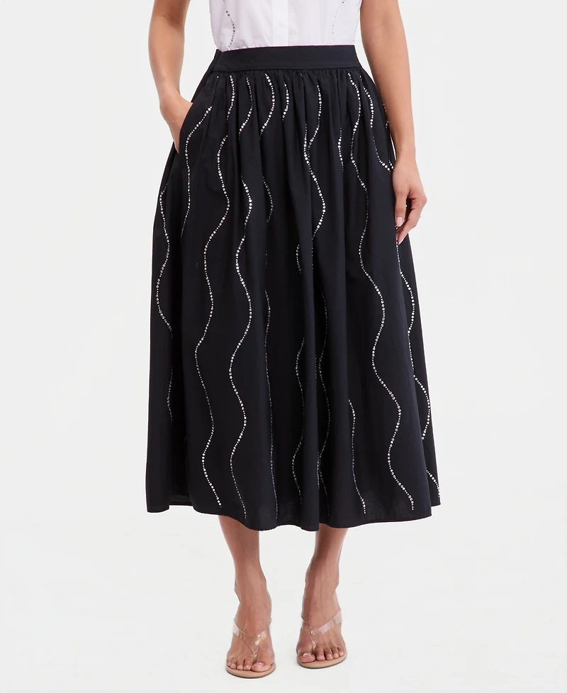 I.n.c. International Concepts Petite Relaxed Fit Pull-On Midi Skirt, Macy's Exclusive