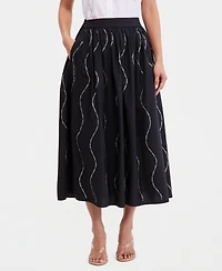 I.n.c. International Concepts Petite Relaxed Fit Pull-On Midi Skirt, Macy's Exclusive