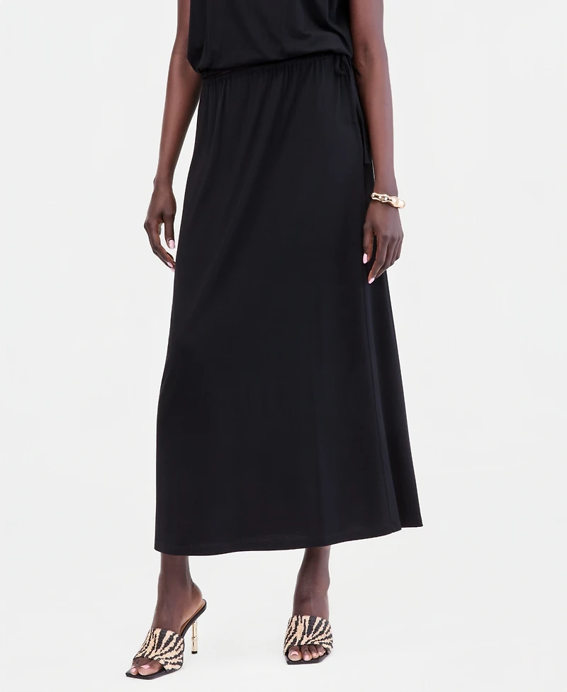 I.n.c. International Concepts Women's Side-Tie Knit Midi Skirt, Macy's Exclusive