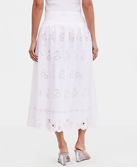 I.n.c. International Concepts Women's Embellished Eyelet Midi Skirt, Macy's Exclusive