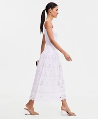 I.n.c. International Concepts Women's Embellished Eyelet Midi Skirt, Macy's Exclusive