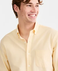 Club Room Men's Solid Stretch Oxford Cotton Shirt, Created for Macy's