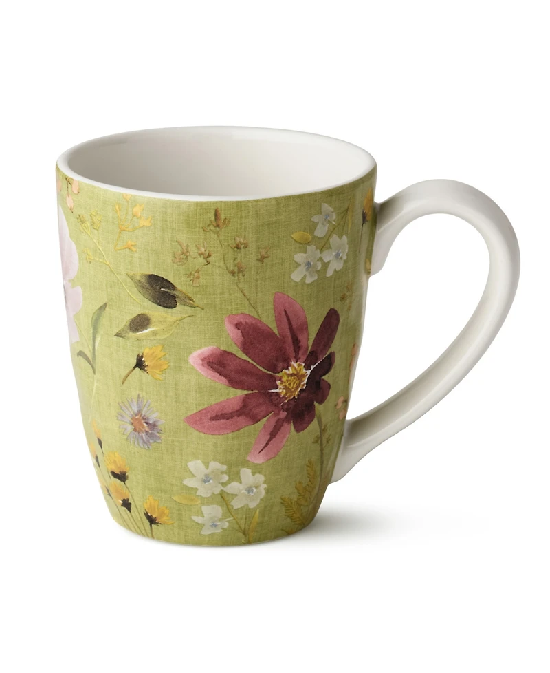 Certified International Wildflowers Assorted Mugs, Set of 4