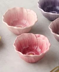 Certified International Wildflowers Floral Ice Cream Bowls, Set of 4