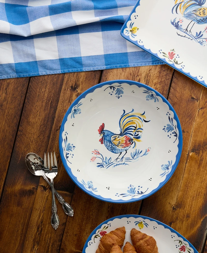 Certified International French Rooster Serving Bowl