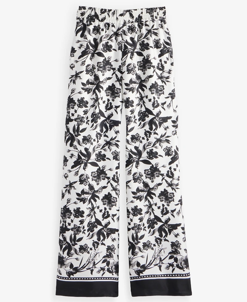 I.n.c. International Concepts Women's Printed Twill Pants, Macy's Exclusive