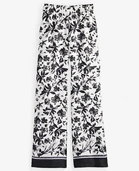 I.n.c. International Concepts Women's Printed Twill Pants, Macy's Exclusive