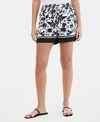 I.n.c. International Concepts Women's Printed Drawstring Shorts, Macy's Exclusive