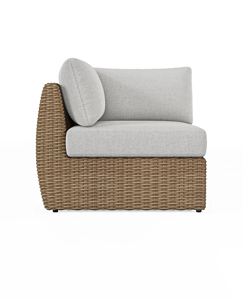 Sculptura 36" Aluminum Outdoor Corner Club Chair, Created for Macy's