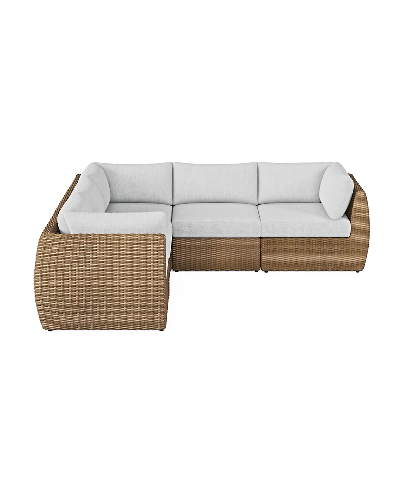 Sculptura 5-Pc. Outdoor Sectional Sofa Set