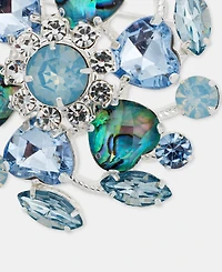 Anne Klein Heart Stone Cluster Pin